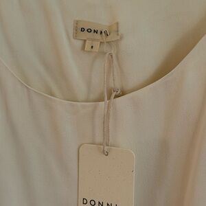 NWT DONNI. Cream Tank Top